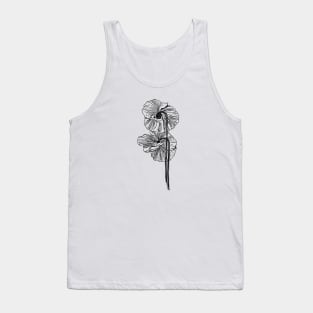 Hand Drawn Poppy Flower Tank Top